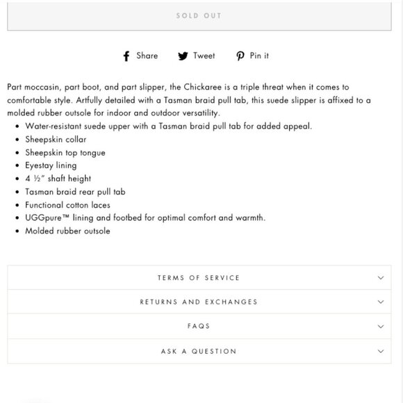 UGG Boots Size 6 Black Suede Leather Chickaree Mocassins Shearling Laceup Bootie - Picture 14 of 14